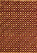 Machine Washable Abstract Orange Modern Area Rugs, wshabs4350org