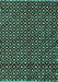 Machine Washable Abstract Turquoise Modern Area Rugs, wshabs4350turq