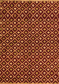 Abstract Orange Modern Rug, abs4350org