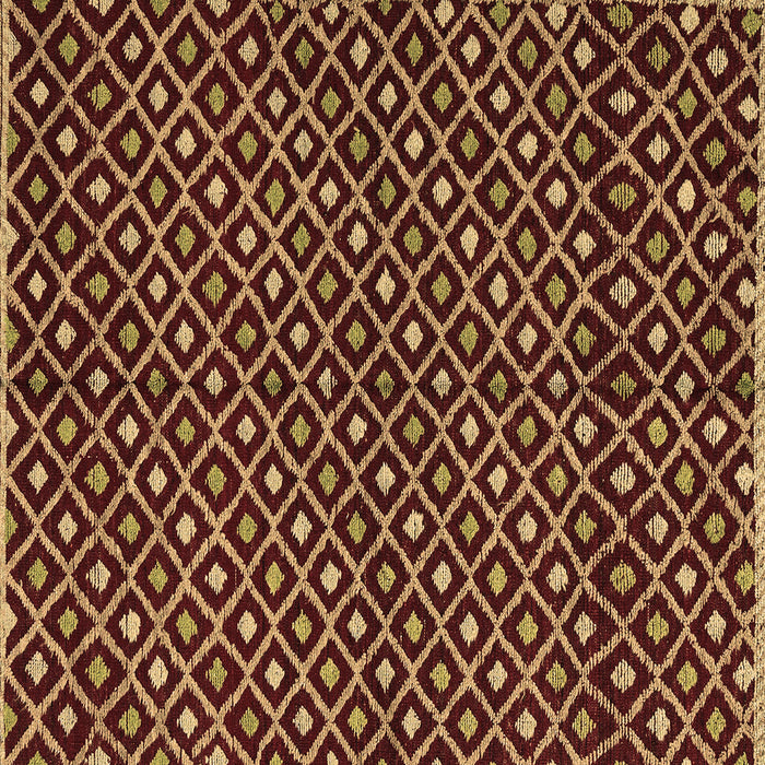 Square Abstract Brown Modern Rug, abs4350brn