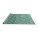 Sideview of Machine Washable Abstract Light Blue Modern Rug, wshabs4351lblu