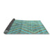 Sideview of Abstract Light Blue Modern Rug, abs4351lblu