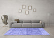 Machine Washable Abstract Blue Modern Rug in a Living Room, wshabs4351blu