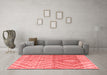 Modern Red Washable Rugs