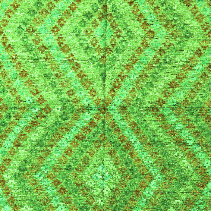 Abstract Green Modern Rug, abs4351grn