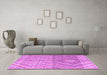 Machine Washable Abstract Purple Modern Area Rugs in a Living Room, wshabs4351pur