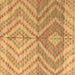 Square Abstract Brown Modern Rug, abs4351brn