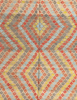 Abstract Chocolate Brown Modern Rug, abs4351