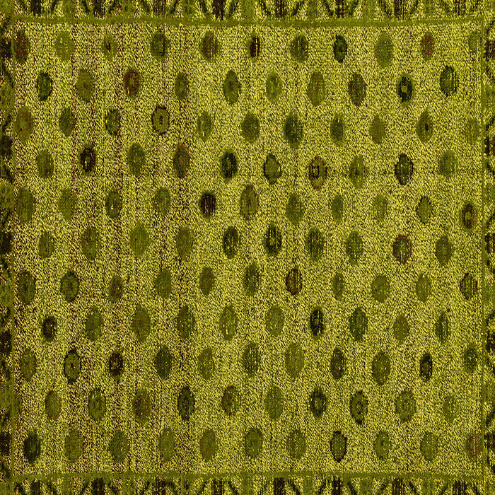 Square Abstract Yellow Modern Rug, abs4352yw