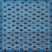 Square Machine Washable Abstract Iceberg Blue Rug, wshabs4352