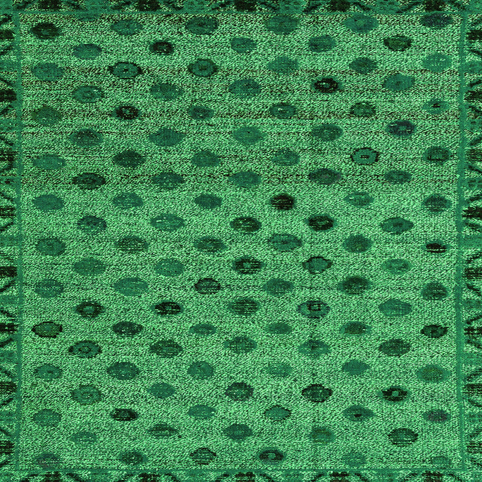 Square Machine Washable Abstract Green Modern Area Rugs, wshabs4352grn
