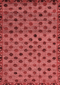 Abstract Red Modern Rug, abs4352red