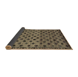 Sideview of Abstract Brown Modern Rug, abs4352brn