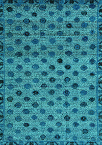 Abstract Turquoise Modern Rug, abs4352turq