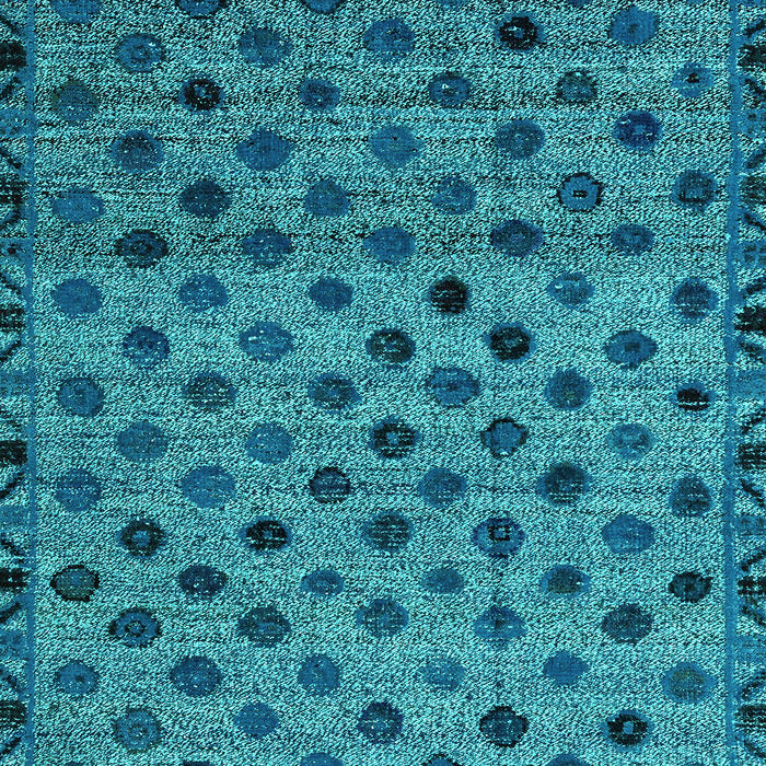 Machine Washable Abstract Turquoise Modern Area Rugs, wshabs4352turq