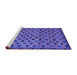 Sideview of Machine Washable Abstract Purple Modern Area Rugs, wshabs4352pur