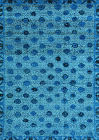 Abstract Light Blue Modern Rug, abs4352lblu