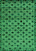 Machine Washable Abstract Green Modern Area Rugs, wshabs4352grn