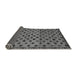 Sideview of Abstract Gray Modern Rug, abs4352gry