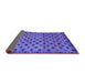 Sideview of Abstract Purple Modern Rug, abs4352pur