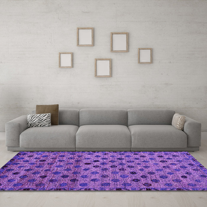 Machine Washable Abstract Pink Modern Rug in a Living Room, wshabs4352pnk