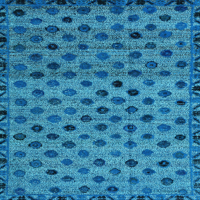 Square Abstract Light Blue Modern Rug, abs4352lblu