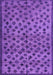 Machine Washable Abstract Purple Modern Area Rugs, wshabs4353pur