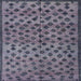 Square Machine Washable Abstract Plum Purple Rug, wshabs4353