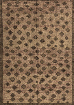 Abstract Brown Modern Rug, abs4353brn