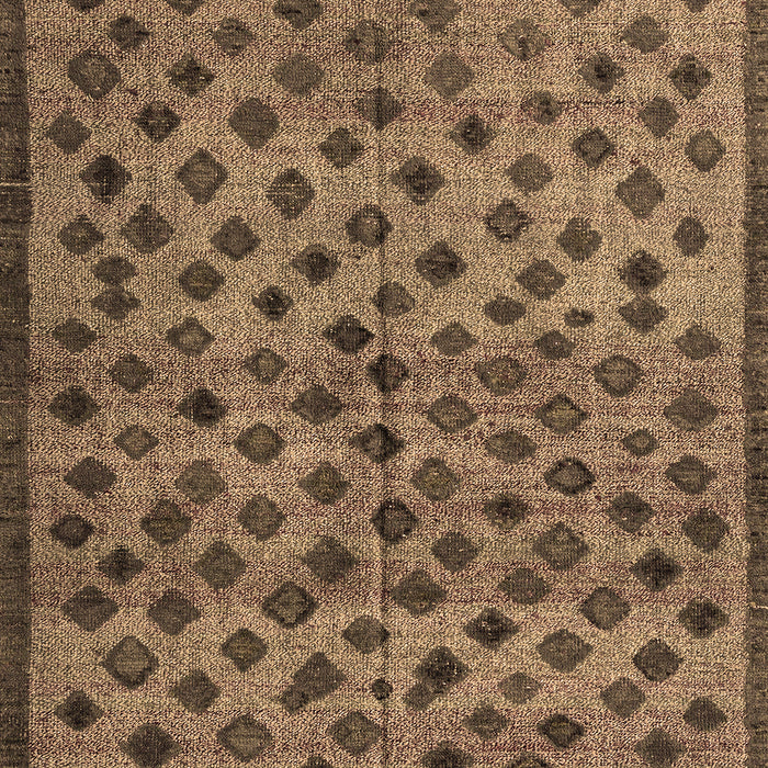 Machine Washable Abstract Brown Modern Rug, wshabs4353brn