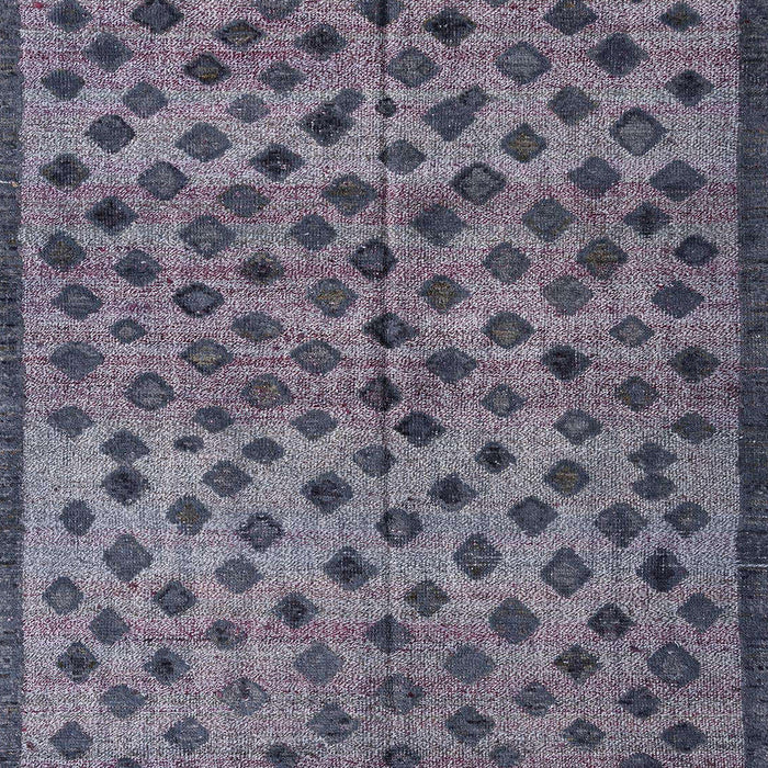 Machine Washable Abstract Plum Purple Rug, wshabs4353