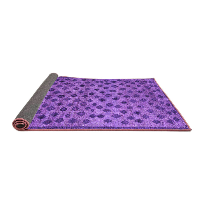 Sideview of Abstract Purple Modern Rug, abs4353pur