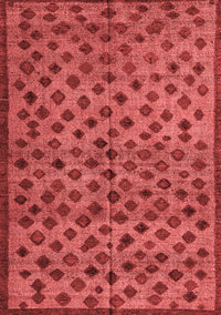 Abstract Red Modern Rug, abs4353red