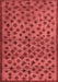 Abstract Red Modern Area Rugs