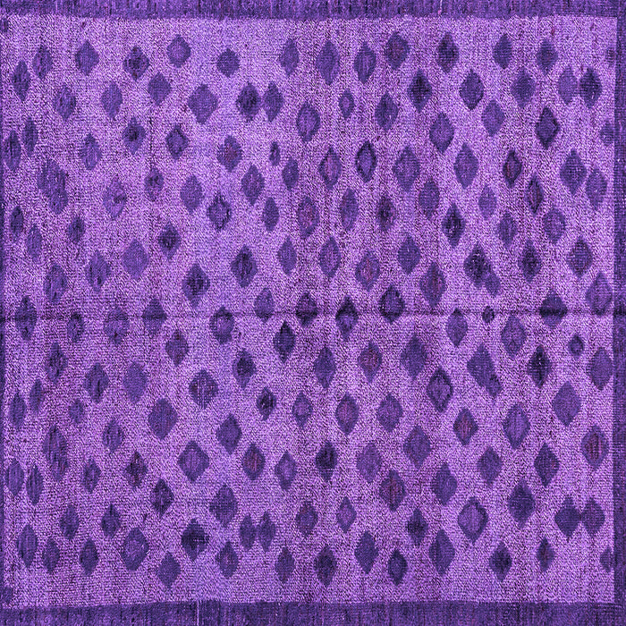 Square Abstract Purple Modern Rug, abs4353pur