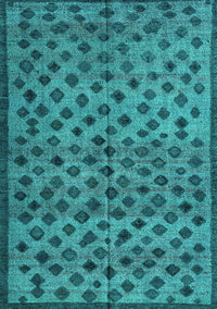 Abstract Turquoise Modern Rug, abs4353turq