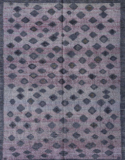Abstract Plum Purple Modern Rug, abs4353