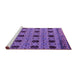 Sideview of Machine Washable Oriental Pink Modern Rug, wshabs4354pnk