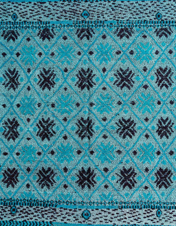 Abstract Blue Oriental Rug, abs4354