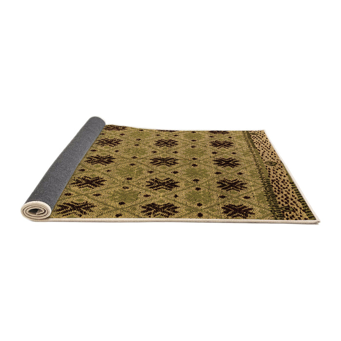 Sideview of Oriental Orange Modern Rug, abs4354org