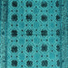 Square Oriental Turquoise Modern Rug, abs4354turq