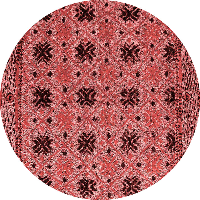 Machine Washable Oriental Red Modern Rug, wshabs4354red