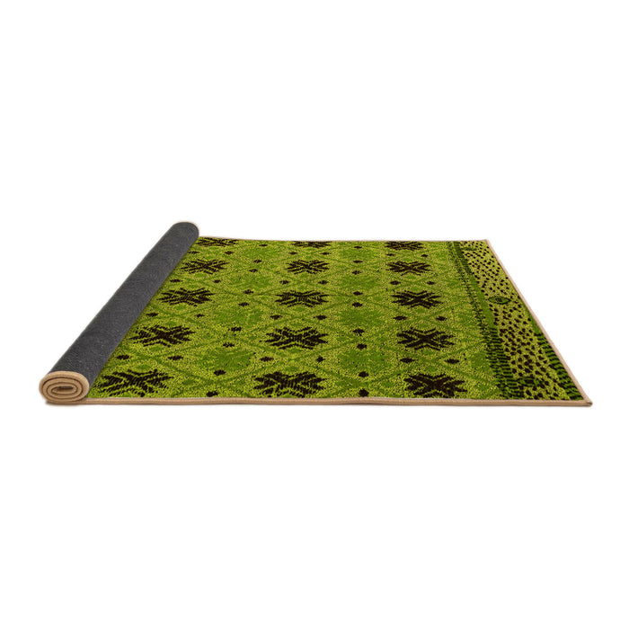 Sideview of Oriental Yellow Modern Rug, abs4354yw