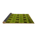 Sideview of Oriental Yellow Modern Rug, abs4354yw