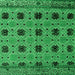 Square Machine Washable Oriental Green Modern Area Rugs, wshabs4354grn