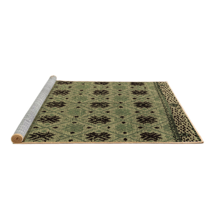 Sideview of Machine Washable Oriental Brown Modern Rug, wshabs4354brn