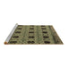 Sideview of Machine Washable Oriental Brown Modern Rug, wshabs4354brn