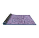 Sideview of Oriental Blue Modern Rug, abs4355blu