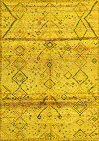 Oriental Yellow Modern Rug, abs4355yw