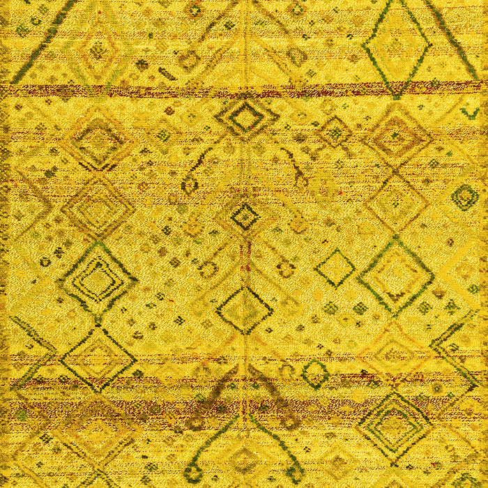 Oriental Yellow Modern Rug, abs4355yw